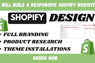 build rebuild a responsive shopify website for your business