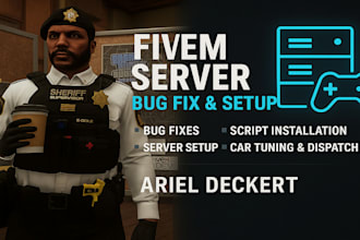develop or fix your fivem qbcore or esx server