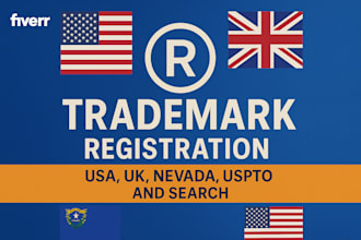trademark registration USA, UK, nevada, uspto and search