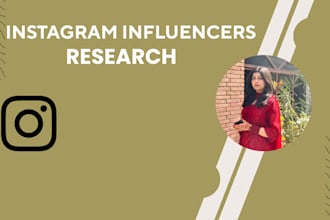 find best instragram influencers influencers list and research