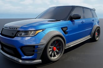 upgrade your car with 3d custom car bodykits,3d car rendering,vr vehicle,texture