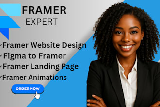 design framer website develop framer website framer landing page framer website