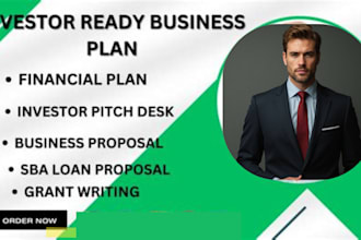 craft a business plan with marketing and financial model