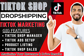 setup tiktok shop dropshipping, tiktok shop manager, tiktok marketing sales