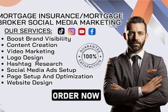 be your mortgage insurance social media marketing manager for mortgage broker