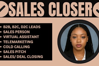 be your salesperson sales representative salescloser virtual assistant b2b sale