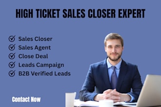 be your salesperson, sales representative, cold calling b2b lead campaign