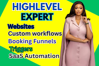create ghl websites, workflows, triggers, and appointment funnels