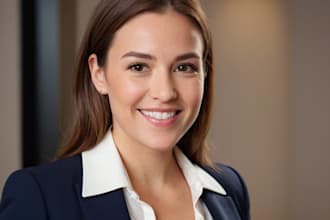 perform a face swap and place you in a business style scene
