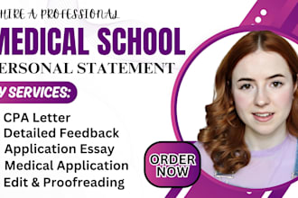 edit your personal statement for medical school prepare US CPA letter