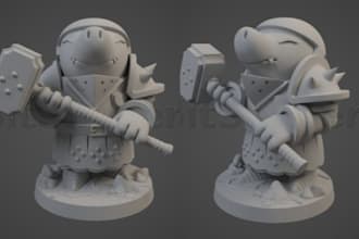 custom design, print and paint your miniatures, figurines and 3d models
