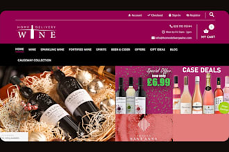 design beverages store liquor beverages grocery website wine shopify store