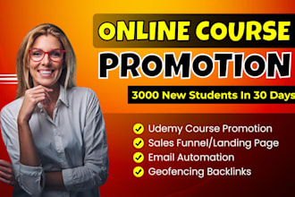 do udemy course promotion thinkific online course promotion kajabi sales funnel