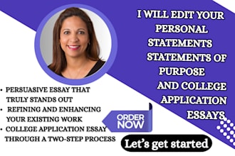 edit your personal statements of purpose and college application essay