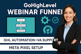 do gohighlevel webinar funnel workflow automation ghl meta pixel