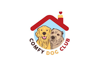 design vibrant pet doggy business logo