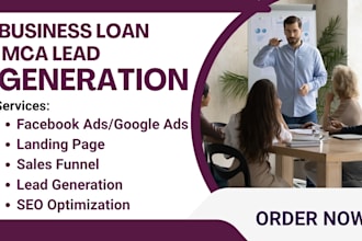 generate a responsive business loan leads mca lead payday loan via facebook ads