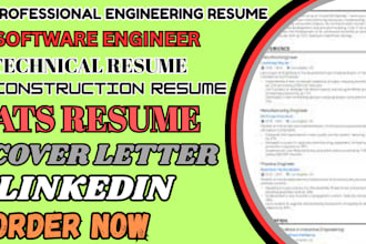 write your engineering resume software engineering resume