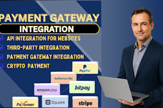 integrate stripe, paypal, payoneer payment gateway on , wix, wordpress, shopiify