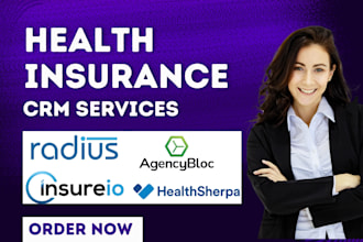 setup health insurance crm agencybloc radiusbob insureio healthsherpa nexhealth