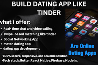build dating app like tinder, bumble, hinge, online dating app, match making app