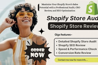do shopify store audit, shopify store review, shopify store cro, shopify seo