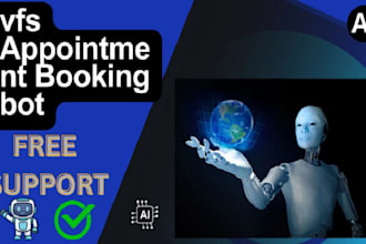 make appointment bot, vfs global, visa booking bot, tls bot, notify bot, ai bot