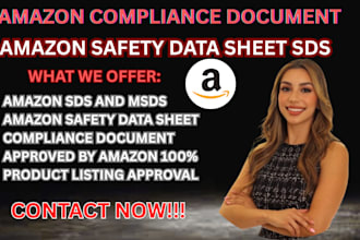 amazon compliance document safety data sheet approved sds msds amazon hazmat fba