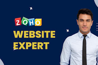 create zoho website, zoho crm, zoho site, zoho landing page, zoho integration