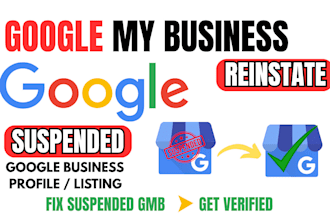 fix and reinstate suspended google my business profile and listing