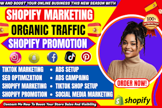 market your shopify store for more traffic, conversions and boost ROI
