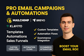 design mailchimp brevo klaviyo email campaign marketing template automation flow