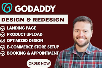 design godaddy website redesign godaddy website landing page development