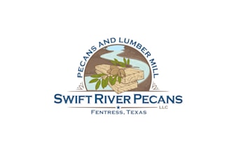 design texas pecan orchard and lumber mill logo