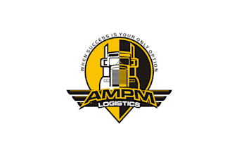 design magnificent truck driving logo