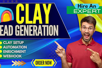 setup automation workflow clay com apolo io data enrichment webhook