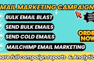 send bulk emails, mass emails, mailchimp email marketing, cold emails
