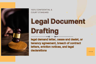draft legal demand letter cease and desist tenancy agreement eviction notices
