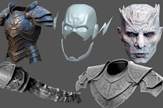 design a custom mandalorian 3d helmet 3d mask 3d armor for 3d printing