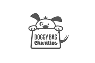 design elegant doggy bag charities logo