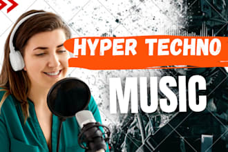 your female hyper techno singer, vocalist singer, hard style ghost producer