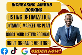 promote and market your airbnb listing, vrbo with SEO to boost bookings
