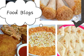 create engaging food blog posts and recipe content