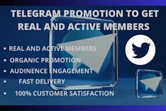 do twitter x marketing, promote your telegram channel and gain 5m subscribers