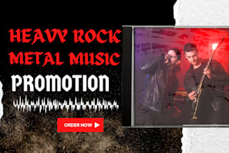 promote your rock and metal tracks to 900 real, active playlist curators