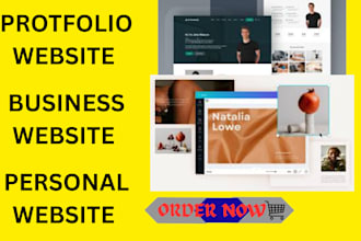 build personal portfolio website, blog or business website