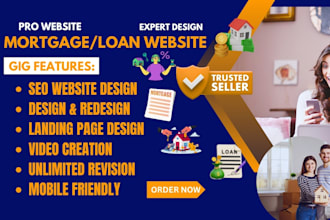 mortgage website mortgage landing page mortgage calculator business loan website
