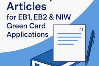publish scholarly article citations support eb1 eb2 niw green card application