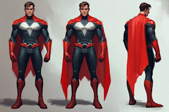 create superhero character design