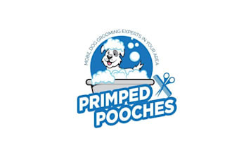 design confident custom primped pooches logo